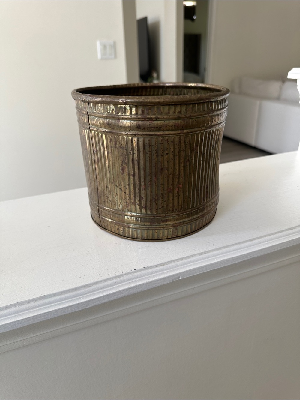 VTG  Brass Planter